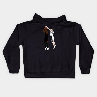 Manu Ginobili Block On James Harden Kids Hoodie